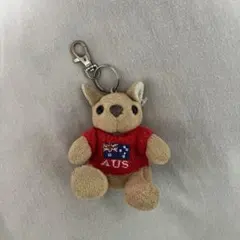 I LOVE AUS カンガルー ぬいぐるみ キーホルダー