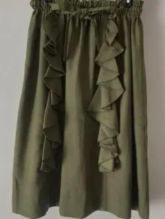 フリル付きギャザースカート