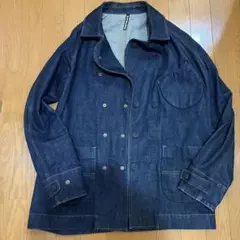 早い者勝ち　FRAPBOIS デニムジャケット　ダブルブレストジャケット　濃紺