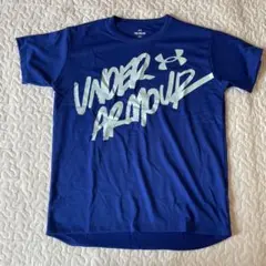 【UNDER ARMOUR】 YXL 青 Tシャツ