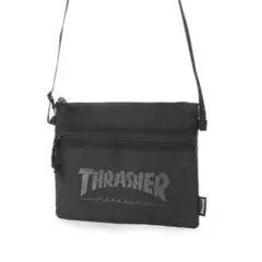 THRASHER スラッシャー ショルダーバッグ サコッシュ/ブラックのサムネイル