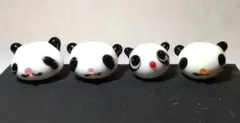 てづくりパンダビーズ 4個セット
