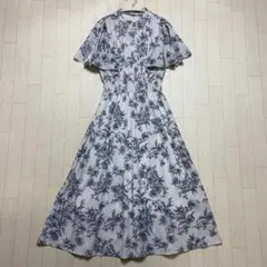 MILY BILET 大人ガーリー。花柄フレア袖ワンピース