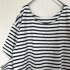 Chico（チコ）サイドスリット ボーダーカットソー フリー コットン