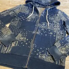 希少✨ベイクレスト　BAYCREST バンダナ柄　ウォッシュ加工 パーカー Ｍ