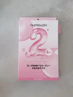 numbuzin No.2 ローズPDRNコラーゲンぷるぷるマスク 4枚入のサムネイル