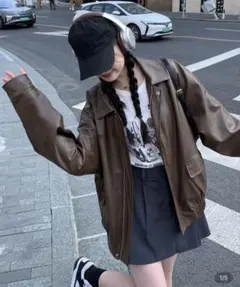 テーラードジャケット レザー