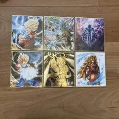【たかにゃん様専用】【美品】ドラゴンボール ミニ色紙 6枚セット