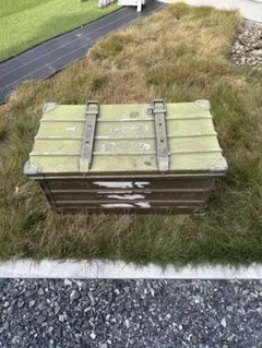 ミリタリー オリーブグリーン ボックス 大型