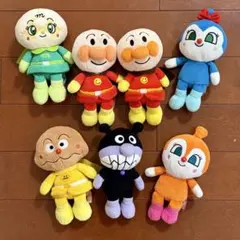 アンパンマン ぬいぐるみ プリちぃビーンズ 7点セット