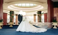 タカミブライダル ロングベール 3m フリル OW-L【ベールダウン可】