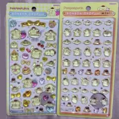 【正規品】ボンボンドロップシール、ポムポムプリン、シール2点セット