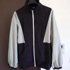 しまむら　マウンテンパーカー　ブルゾン　ジャケット　フルジップ　バイカラー