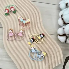 プリンセス　ヘアゴム5個セット