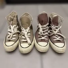 Converse ハイカットスニーカー ベージュ ブラウン