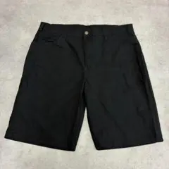 Dickies　ワークショーツ　ハーフパンツ　W35　ブラック　古着のサムネイル