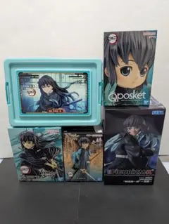 【新品・未開封】鬼滅の刃　時透無一郎フィギュア4体&コンテナボックス