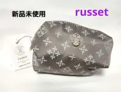 が*た様 【106】訳あり★新品未使用 russet ラシット ミニポーチ グレ