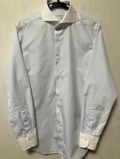 極美品 BEAMS F / ロンドンストライプ クレリックタブカラーシャツ/37