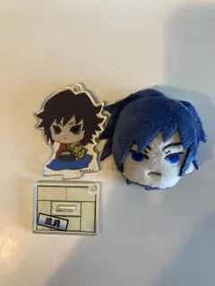 鬼滅の刃 冨岡義勇 アクスタ と プチッとバッヂ セット