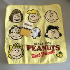 PEANUTS スヌーピー ハンドタオル イエロー