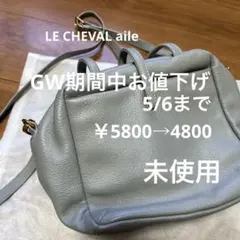 未使用　ブルーグレー ミニショルダーバッグ