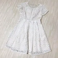 ビーラディエンス　ワンピース　ドレス 花柄　総レース　パール