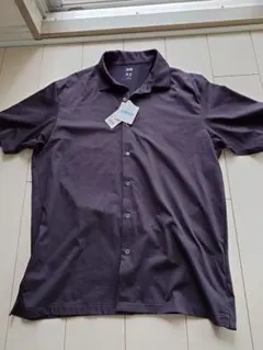 新品 未使用 タグ付き エアリズム フルオープンポロシャツ（半袖） XL 黒