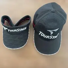TOUR STAGE キャップ・バイザーセット　黒　Lサイズ