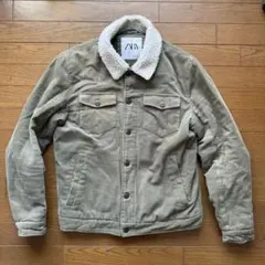 ZARA コーデュロイ ボア襟ジャケット Sサイズ