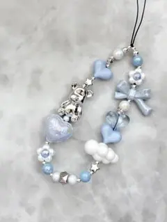 ビーズストラップ スマホストラップ 携帯ストラップ