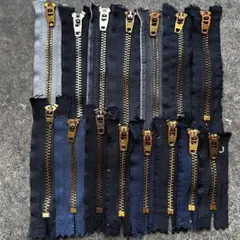 A3 デニムリメイク　ファスナー　ジッパー　15本