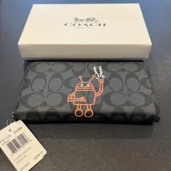 COACH 長財布 F87105 シグネチャー ロボット - メルカリ