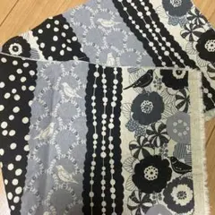 echino 綿麻生地　ハギレ生地　モノトーン