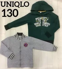 男の子　130 ブルゾン　パーカー　長袖　UNIQLO ピーナッツ　スヌーピー