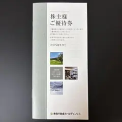 東急不動産ホールディングス　￼株主様ご優待券 2025年12月分