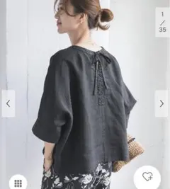 新品タグ付◆ BLACK DOORS リネン2WAYブラウス　アーバンリサーチ 新品タグ付◉ BLACK DOORS リネン2WAYブラウス アーバンリサーチ