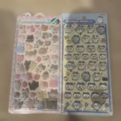 ボンボンドロップシール　ハチワレ　ねこねこふわふわ