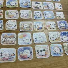 カット済み　おまけ付き　シマエナガシール