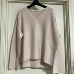 UNIQLO ピンク Vネック セーター XL