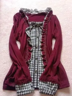 axes femme　千鳥格子　coquette　y2k　トップス　姫カジ