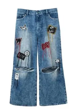 LiSAプロデュースブランドROY 『クラッシュデニムパンツ』