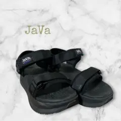 JaVa ジャバ 厚底 スポーツサンダル ブラック 24.5cmのサムネイル