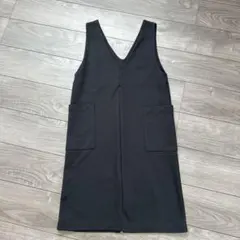 ジャンパースカート ひざ丈ワンピース