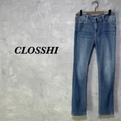 CLOSSHI デニム スキニー ストレッチ ナイロン ライトブルー 3396
