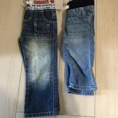 キッズデニムとトレーナーセット
