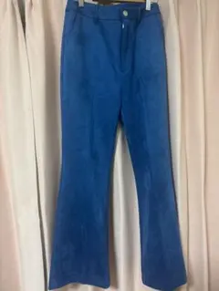 JEANASIS ヌバックライクフレアパンツ