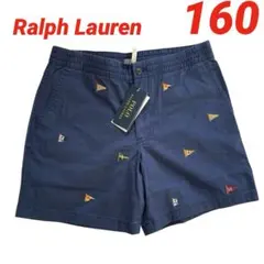 【新品】ラルフローレン Ralph Lauren 半ズボン 160 ネイビー