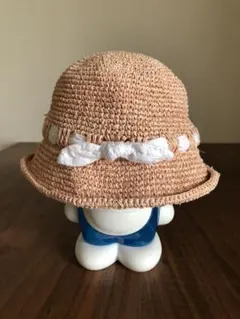 SHIPS シップス　kids 麦わら帽子　ピンク　50㎝のサムネイル