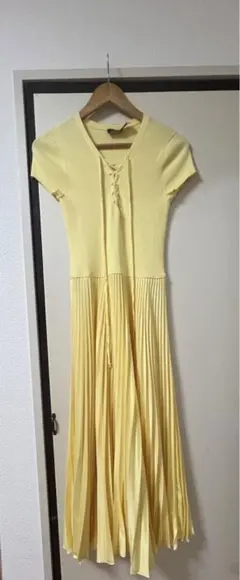 美品POLO RALPH LAUREN 半袖プリーツワンピース XS